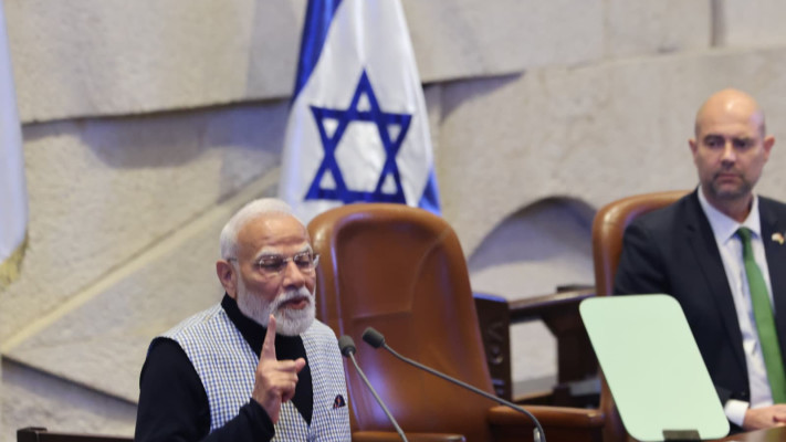 ראש ממשלת הודו נרנדרה מודי בכנסת