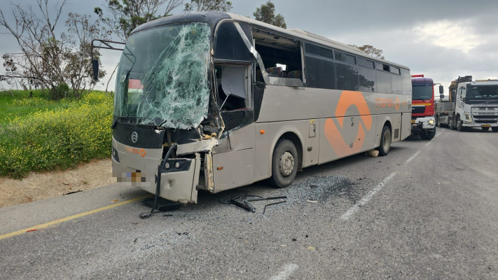 מזירת התאונה בדרום