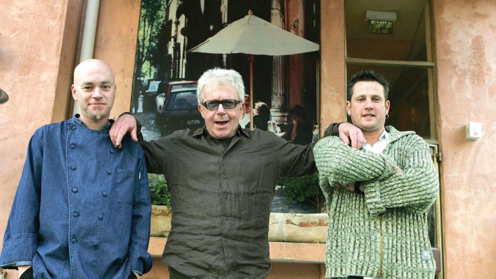 רפי אדר, עופר זמיר והשף גרי כץ ממסעדת פרונטו