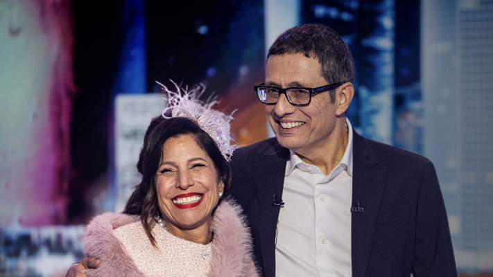 ארז טל עם אורנה בנאי בתוכנית ''מועדון לילה'' של קשת 12