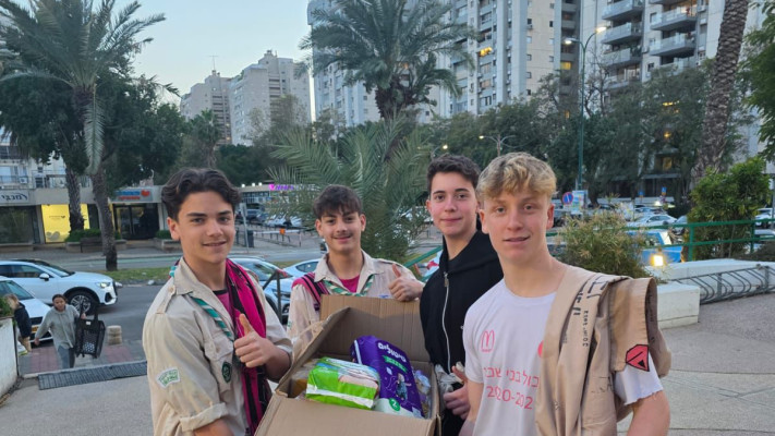 התנדבות של חניכי תנועת הצופים