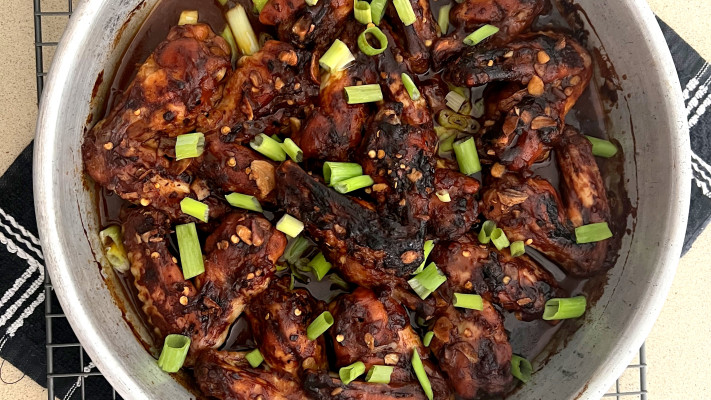 כנפיים בתנור ברוטב צ'ילי