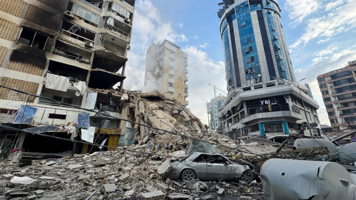 נזק בביירות לאחר תקיפה ישראלית