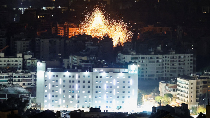 התקפות חיל האוויר בלבנון: פיצוצים עזים בדחאיה בבירות