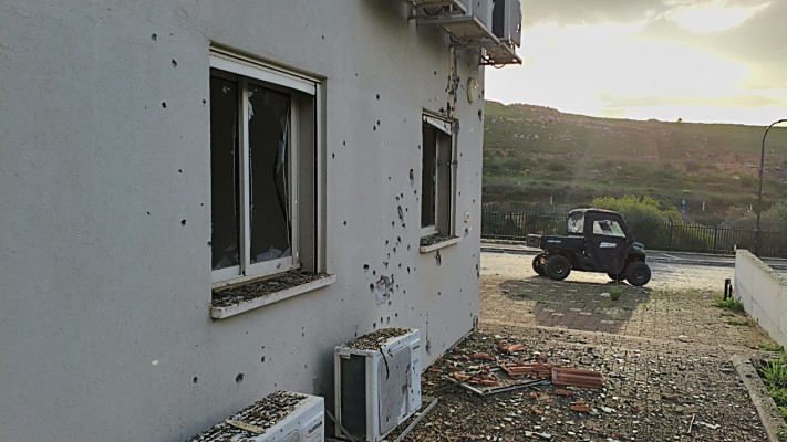 נזק במטולה במהלך המלחמה עם איראן וחיזבאללה