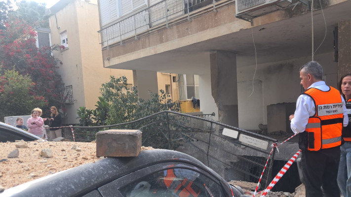 מזירת הנפילה ברמת גן