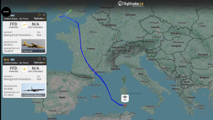 מטוס B-52 בדרכו למזרח התיכון. שינוי פאזה בלחימה מול איראן