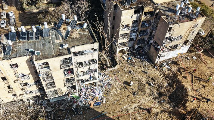 זירת נפילת הטיל האיראני בערד