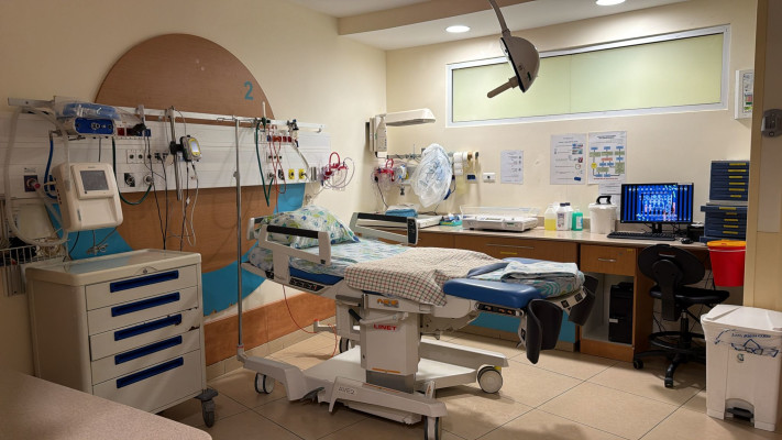 חדר הלידה הממוגן במרכז הרפואי לגליל