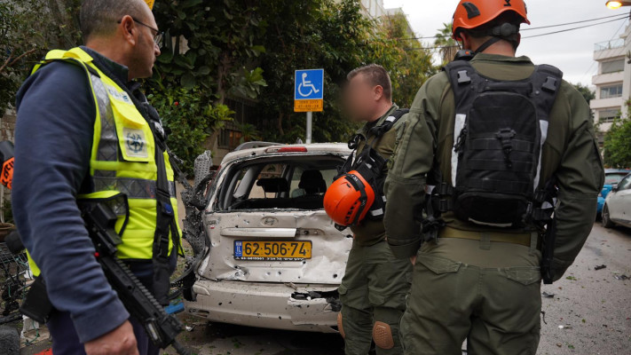 פעילות כוחות פיקוד העורף בזירות הנפילה במרכז הארץ