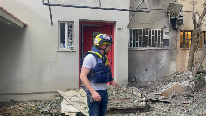 נזק בעקבות ירי טילים מאיראן