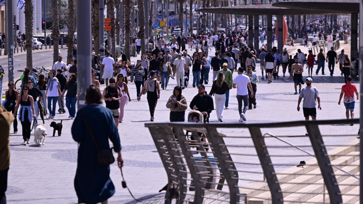 הטיילת בתל אביב בבוקר הפסקת האש עם איראן