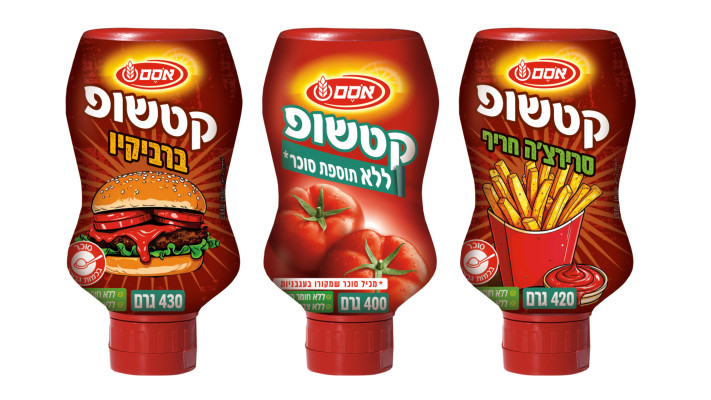 קטשופ אסם בטעמים 