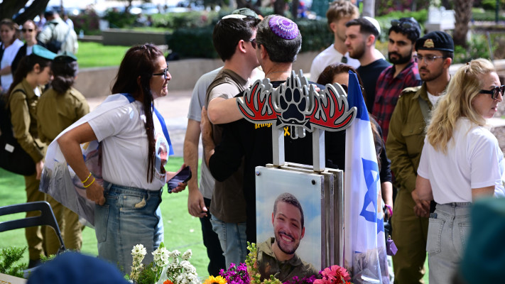 יום הזיכרון בקריית שאול. חלקת חרבות ברזל השבעה באוקטובר