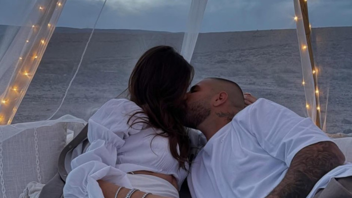 הצעת הנישואים של רום שמיר לים צים (צילום: רשתות חברתיות)