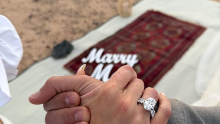 טבעת האירוסים של ים צים (צילום: רשתות חברתיות)