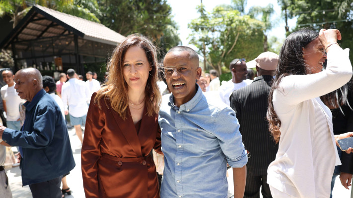 ברהנו טגניה ויונית לוי (צילום: אור גפן)