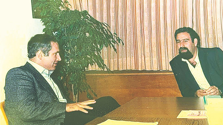 מני ויצמן וביבי (צילום: פרטי)