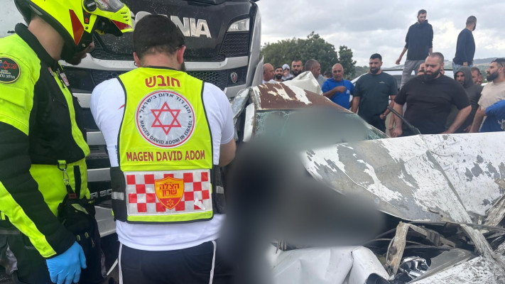 זירת תאונת הדרכים הקשה ליד מחלף זרזיר
