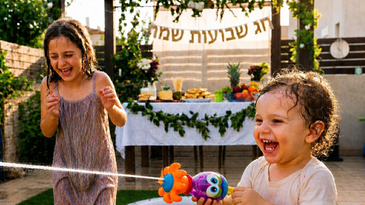 חגיגת מים בשבועות. מסורת או בזבוז מים?
