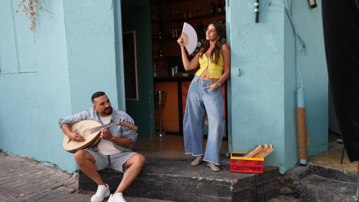 מאור אדרי ואשתו נאור פוני בקמפיין ל''לי קופר'' (צילום: עדן עמית)