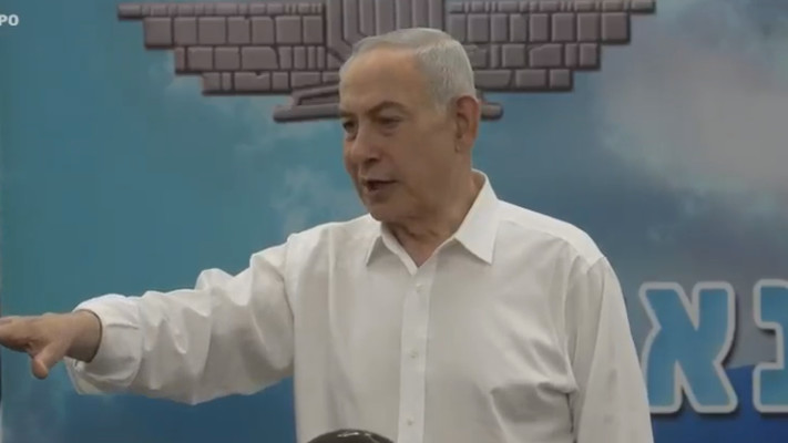 בנימין נתניהו בביקור בחטיבת החשמונאים