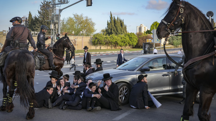 הפגנת החרדים בבני ברק 