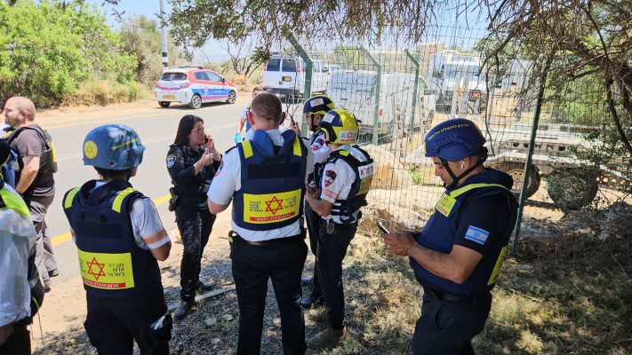 כוחות החירום בזירת הפיגוע