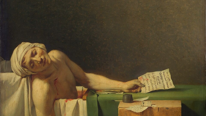ז'אק-לואי דוד, The Death of Marat, 1793, שמן על בד