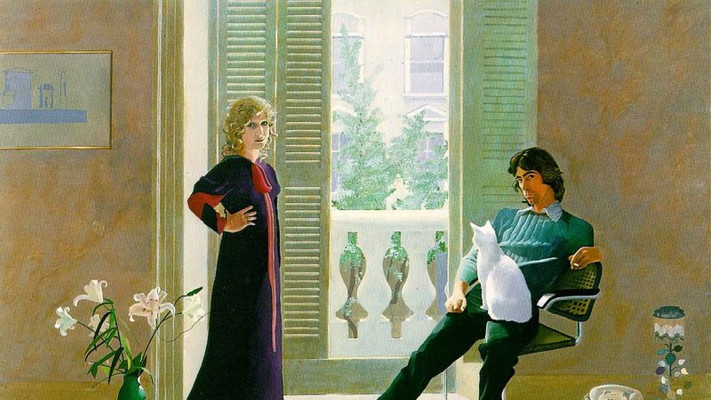Mr and Mrs Clark and Percy. דיוויד הוקני