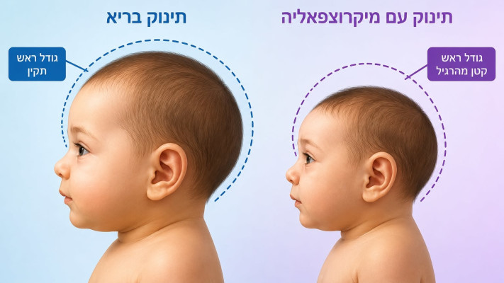 מיקרוצפליה לעומת מוח קטן 
