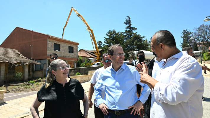 נשיא המדינה יצחק הרצוג בביקור במטולה