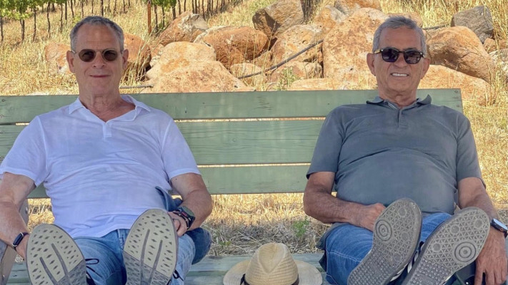 אורי שקד ולני רקנאטי&nbsp; (צילום: אלון ארבל)