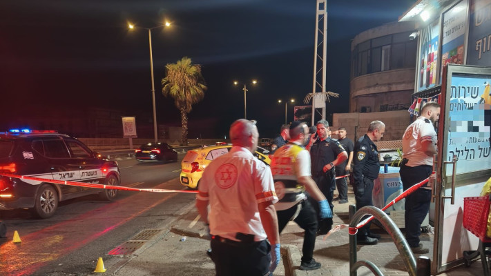 זירת אירוע הירי בחיפה