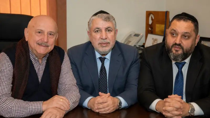 מיליך יבדאייב, אלכסנדר שרובסקי והרב זמיר איסאייב - ראשי הקהילות היהודיות באזרבייג'ן