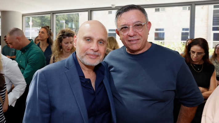אבי גבאי ולוי הלוי&nbsp; (צילום: גיא יחיאלי)