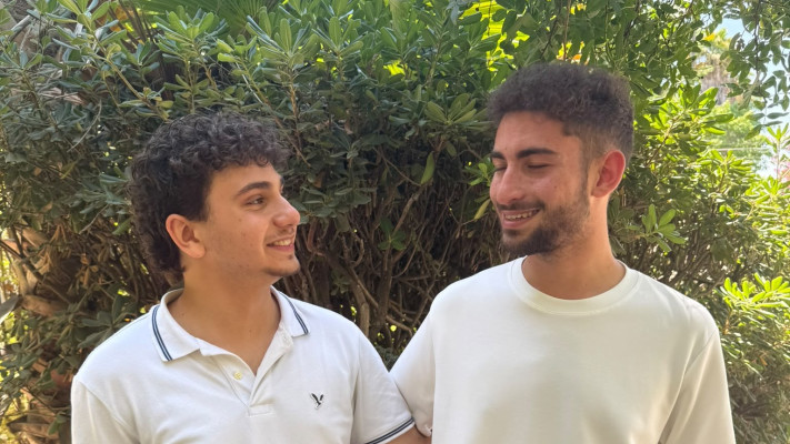 רותם גטריידה, יו''ר מועצת התלמידים הארצית הנכנס, והיו''ר היוצא דרור כהן