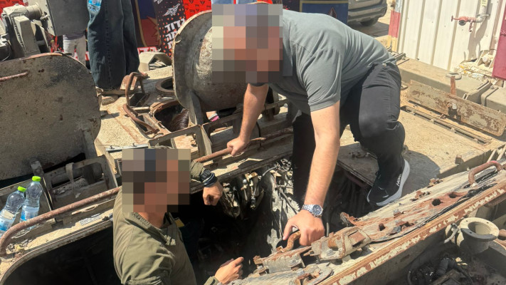 הפומה שבה נהרגו שבעה לוחמי גדוד 605 בחאן יונס
