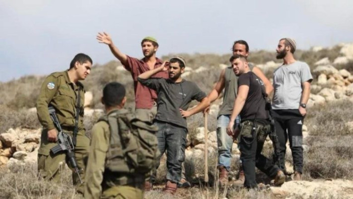 מתנחלים וחיילי צה''ל. למצולמים אין קשר לכתבה
