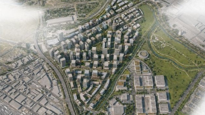 הדמיית מתחם 4 בפרויקט תמ''א 75 במפרץ חיפה