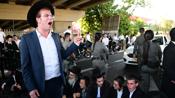 הפגנות חרדים בכביש 4