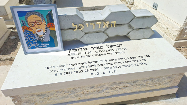 המצבה של גודביץ' (צילום: פרטי)