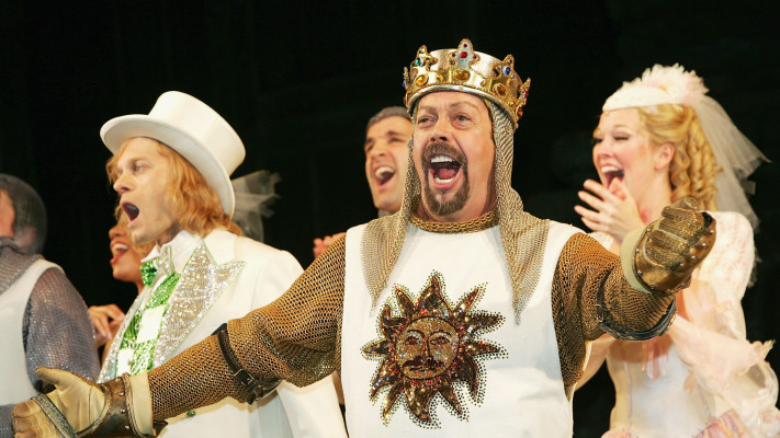 טים קארי ב-''Spamalot''