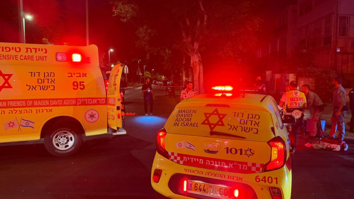 זירת האירוע בשדרות ירושלים ביפו, חשד לרצח