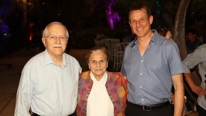 עמיר לרנר, אלה ויאיר שמיר (צילום: אור גפן)