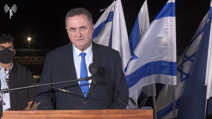 שר הביטחון ישראל כ''ץ בטקס קבלת הצוללת אח''י דרקון