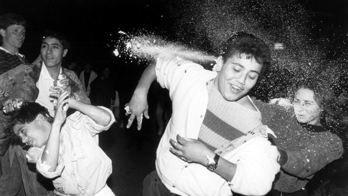 חגיגת סילבסטר, כיכר דיזנגוף, תל אביב 1987