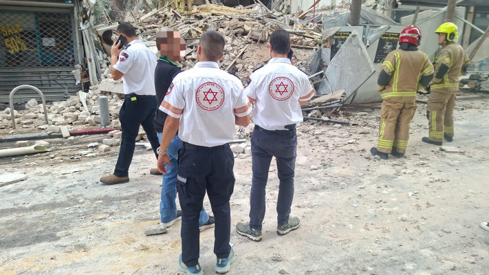 הבניין ברחוב נחלת בנימין בתל אביב שקרס
