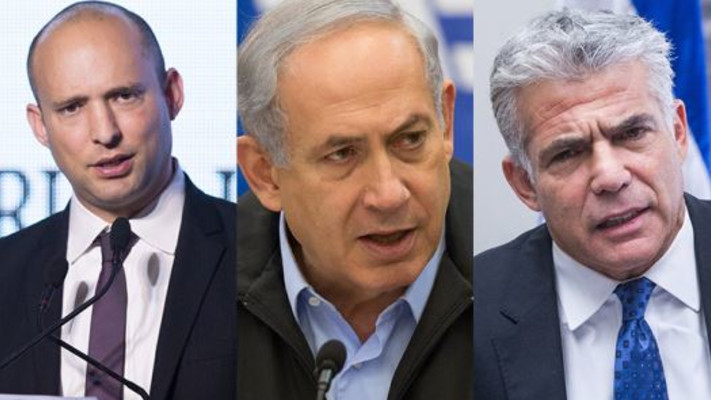 יאיר לפיד, בנימין נתניהו, נפתלי בנט