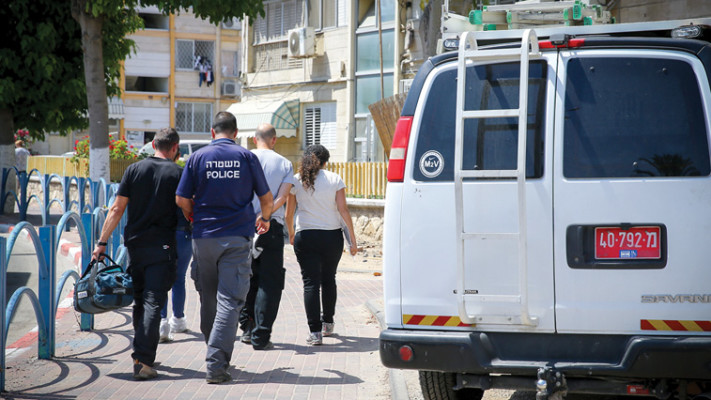 כוחות משטרה בקריית מלאכי, אילוסטרציה